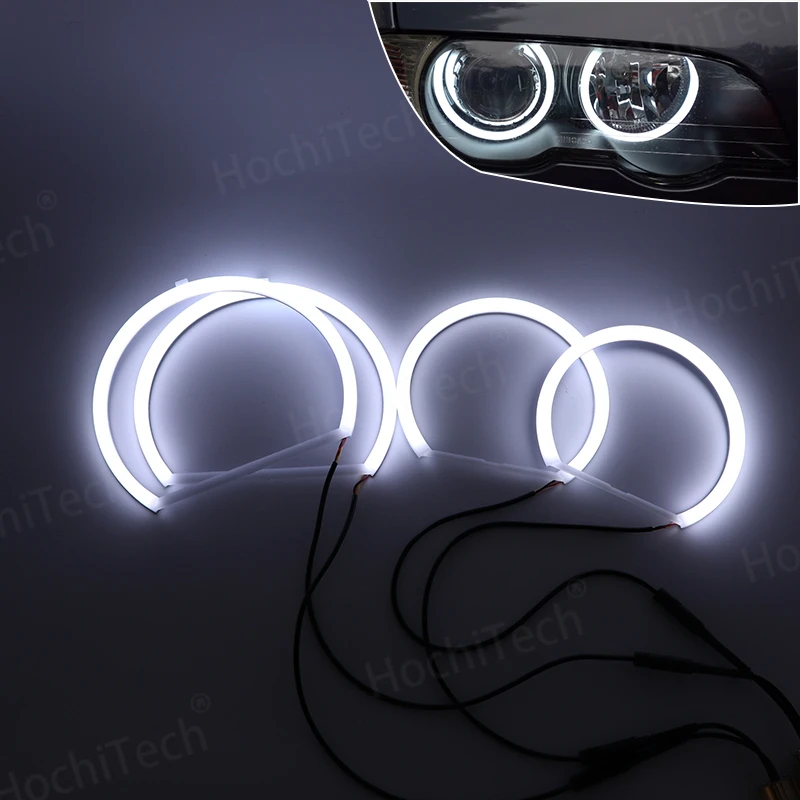 Excellent LED Cotton Angel Eyes  Rings Daytime Light For BMW 3 Series E46 316i 318i 320d 323i 328i 330i 325xi 330d 1998-2005