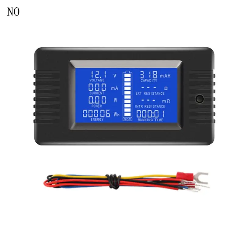 L21C DC 0-200V 0-300A Battery Tester Voltmeter Ampmeter Power Impedance Capacity Energy Time Meter 50A/100A/200A/300A Multimeter