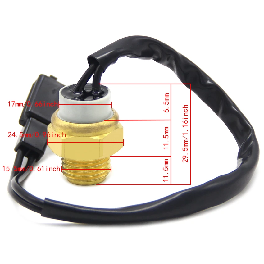 Motorcycle Radiator Fan Thermo Switch For Suzuki GSF250 GSF400 Bandit GSX400 GK75A GSX1250 VX800 RF400 GK78A 34850-10D00    Moto