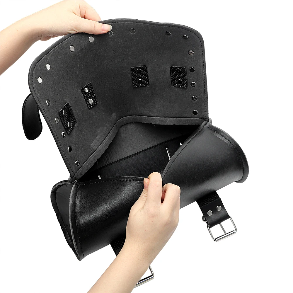 PU Leather Tank Bag Motorcycle Bag Motorcycle Luggage Storage Pouch Saddle bag Moto Backpack Motorcycle Accessories