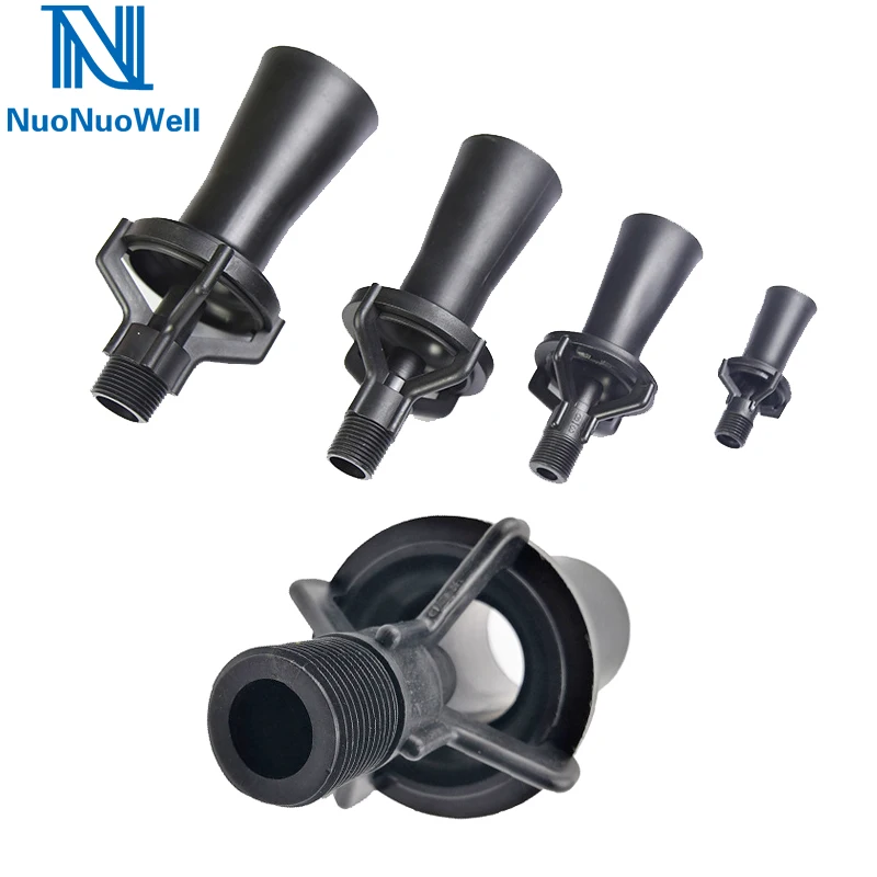 NuoNuoWell 1Pc Venturi Mixing Jet Nozzle Plastic Eductor Nozzle Flow Mixed For Plating Tanks Fertilizer Tank 1/4