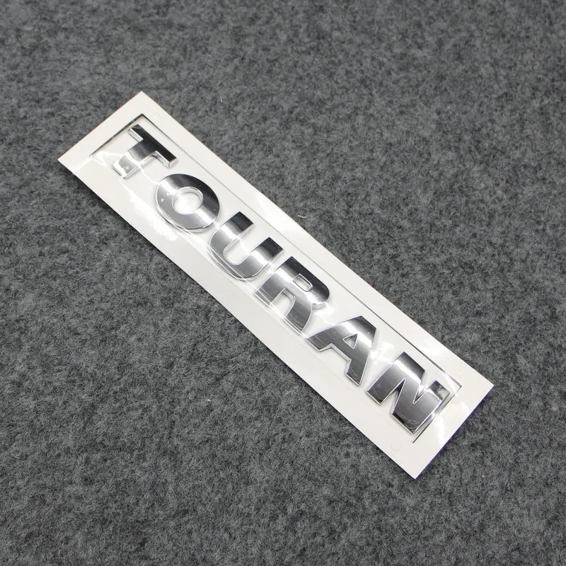 Apply to Touran Trunk label Touran alphabet Post mark silver
