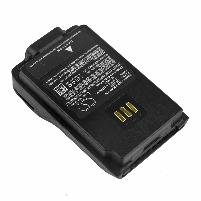 Replacement Battery for Hytera  PD402, PD412, PD500 UL913, PD502, PD502i-UL, PD560 UL913, PD562, PD562i-UL, PD600 UL913, PD602,