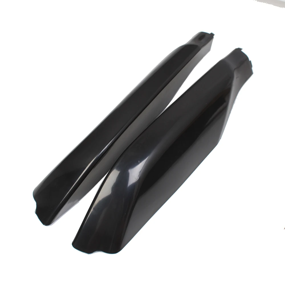X AUTOHAUX 4pcs Roof Rack Rail Cover End Protection Exterior Leg Cover Black