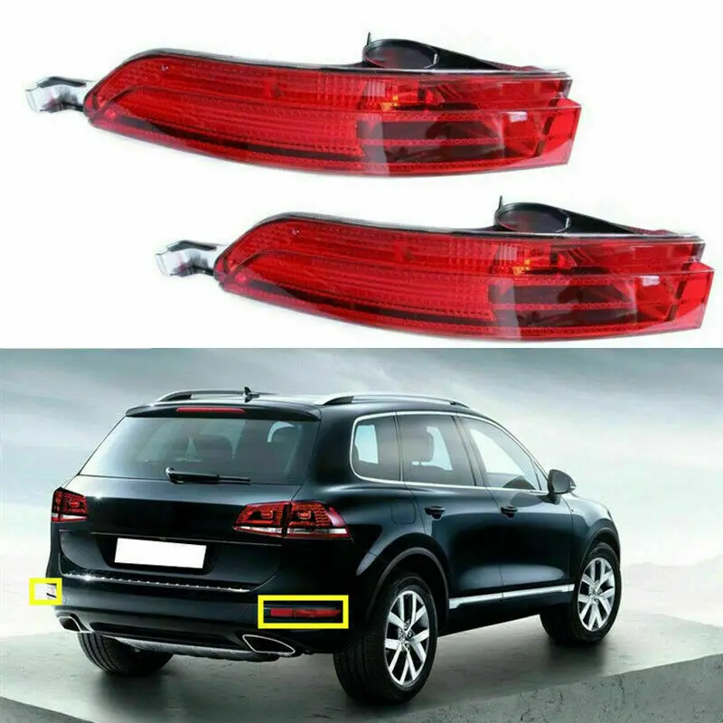 

For VW Touareg 2011 2012 2013 2014 1Pair Car Auto Rear Bumper Reflector Lights Housing