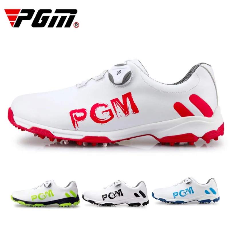 PGM Golf Men's Shoes Waterproof Fashion Sports Shoe Knobs Shoelaces Breathable Slip Resistant Sneakers XZ103 Wholesale