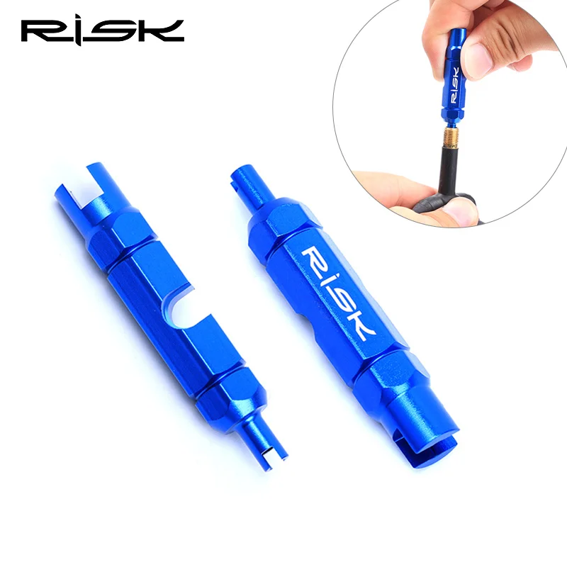 RISK Bike Tires Repair Tools Extension Rod Remove Wrench 8.5g Aluminum Bicycle Schrader Valve Core Tool Tube Multifunction