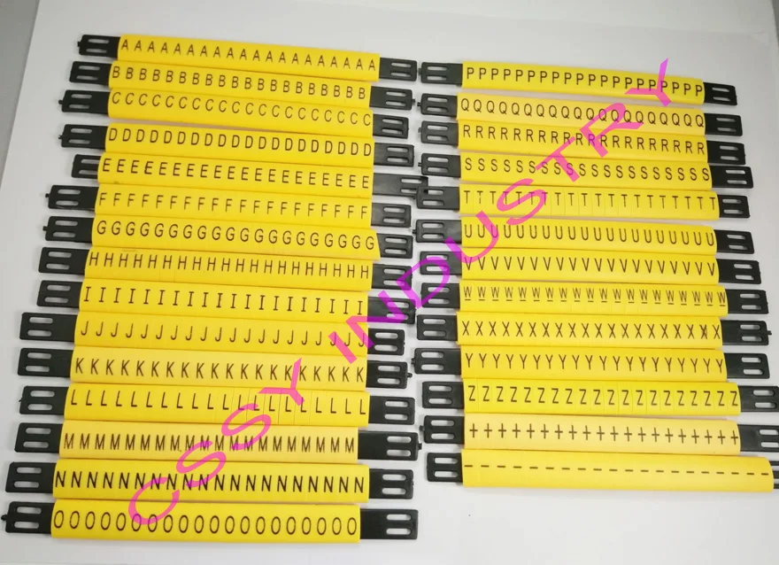 28pcs/lot  MS-90mm cable marker line  and 4mm2 Flat cable marker ABCDFEFGHIJKLMNOPQRSTUVWXYZ +-different Letter