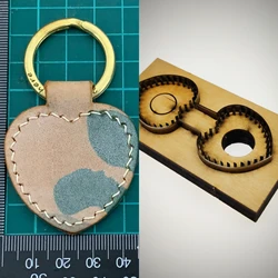 Hand-made leather knife mould Laser knife mould heart key chain knife mould