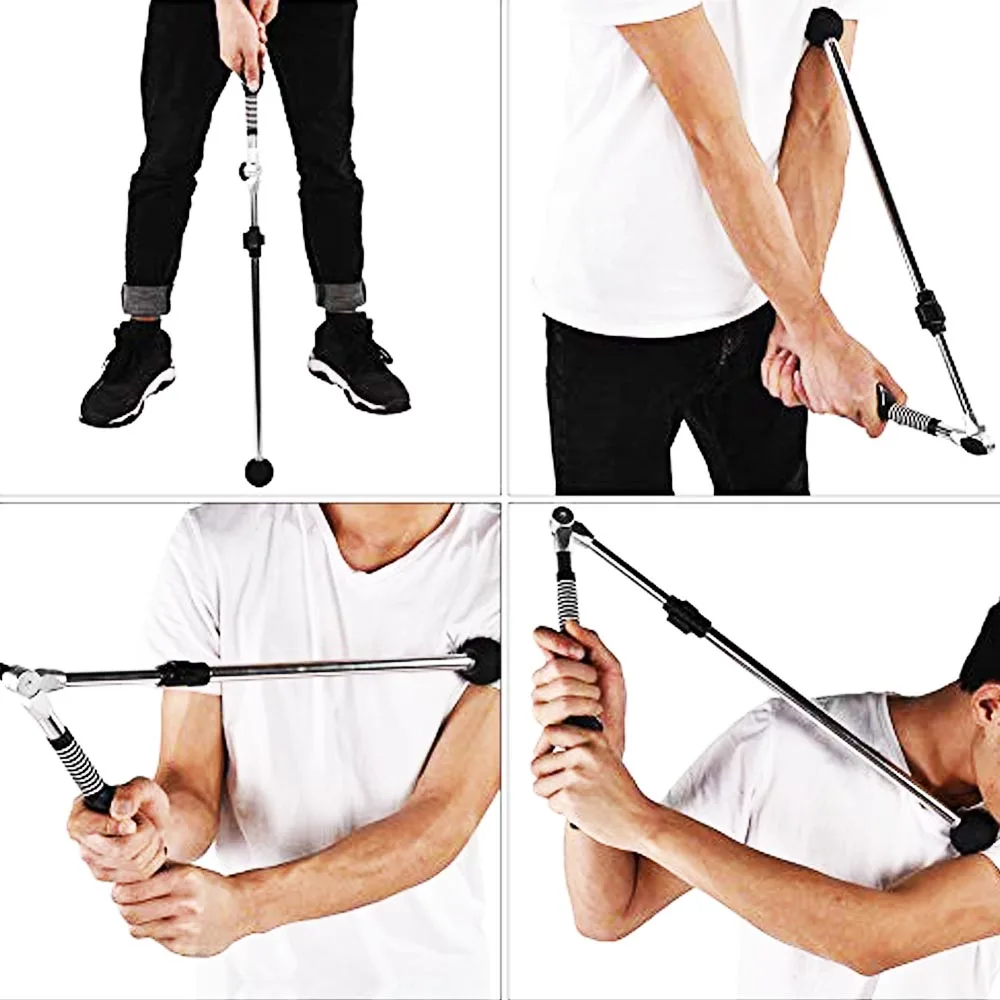 Golf Swing Trainer Aid Adjustable Aid to Improve Hinge, Forearm Rotation, Shoulder Turn – Lightweight, Durable Golf Trainer