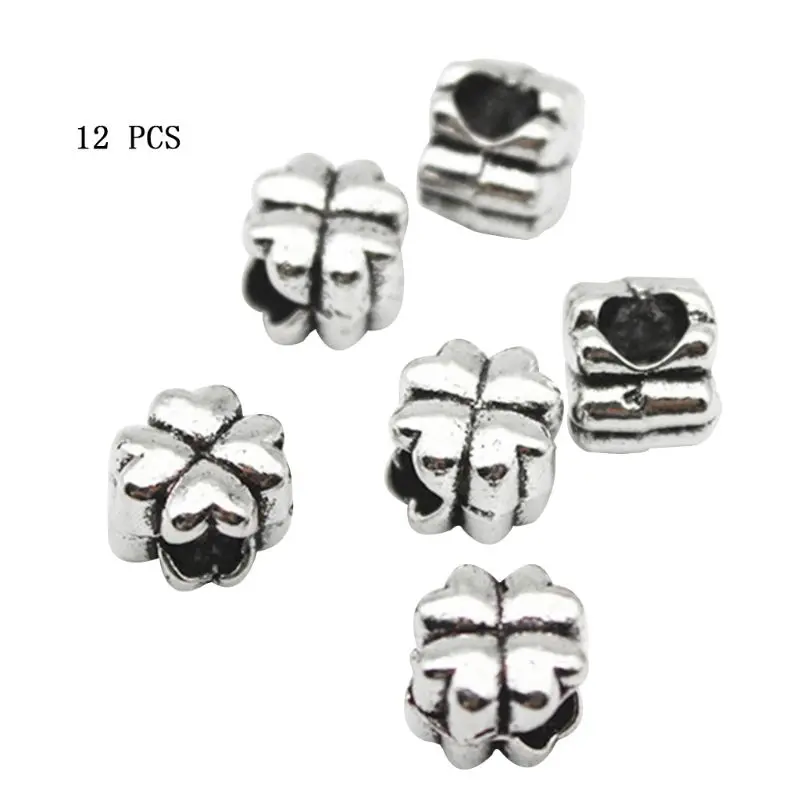 12pcs 12pcs Shoelace Buckle Shoe Decoration Metal Four Leaf Clover DIY Clips Ring Shoelaces Gifts Accessories Supplies