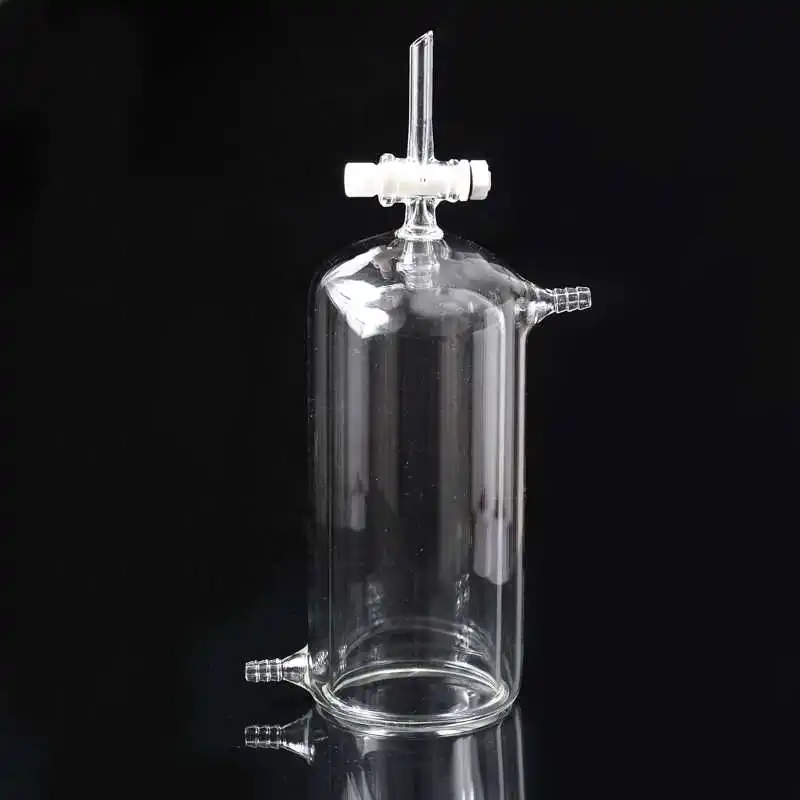 Double-layer Beaker 500ml PTFE Piston Jacketed Beaker Photocatalytic Reactor