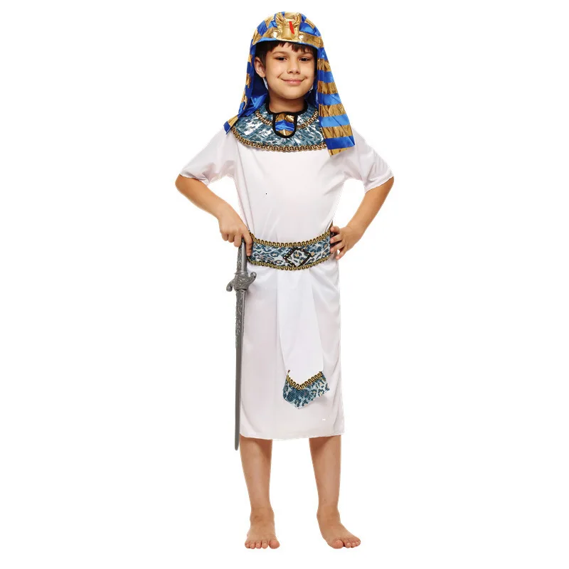 Costume da ragazzo di halloween faraone egiziano Cleopatra prince princess costume per bambini vestiti cosplay