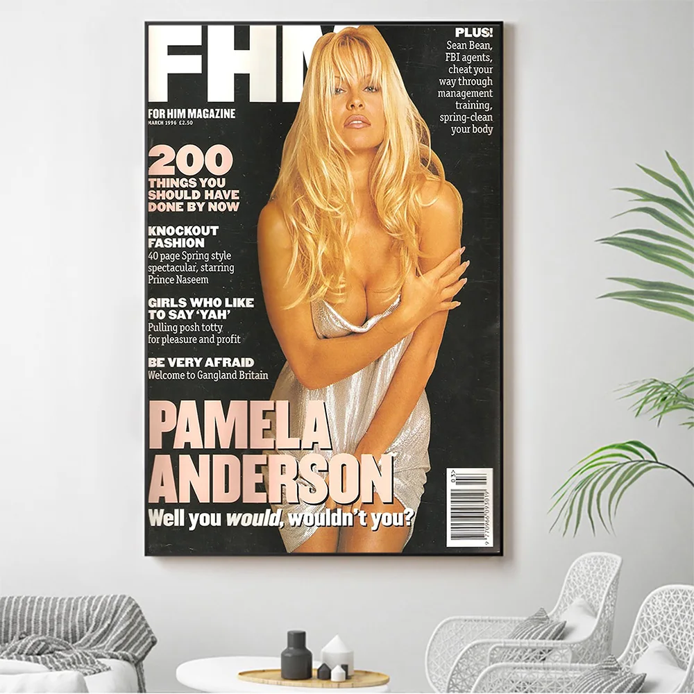 

Silk Cloth Wall Poster Pamela Anderson Sexy Model Star Art Home Decoration Gift