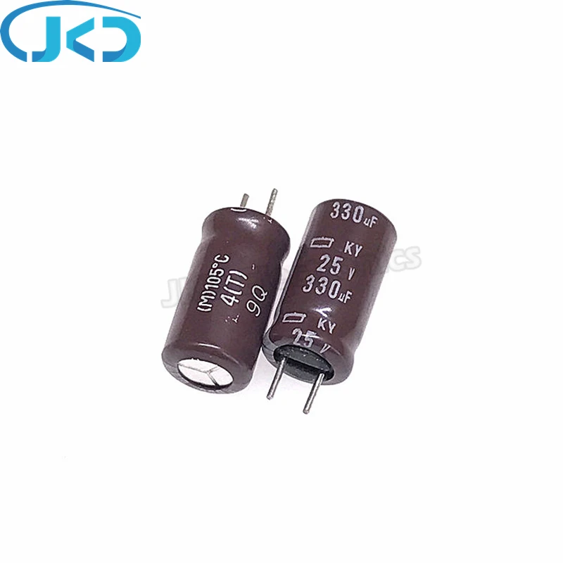 20pcs/Lot 330UF 25V Japan NCC KY Series 8*15mm Low ESR Long Life 25V330UF Aluminum Electrolytic Capacitor