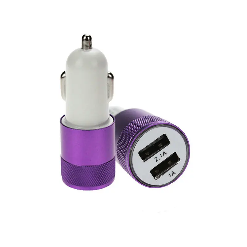 

Free CN Post 50pcs New Aluminum Dual USB Car Charger For HuaWei Samsung iPhone 12 5.4 6.1 6.7 Pro Max 11 5.8 Xs X 7 8 6 Plus