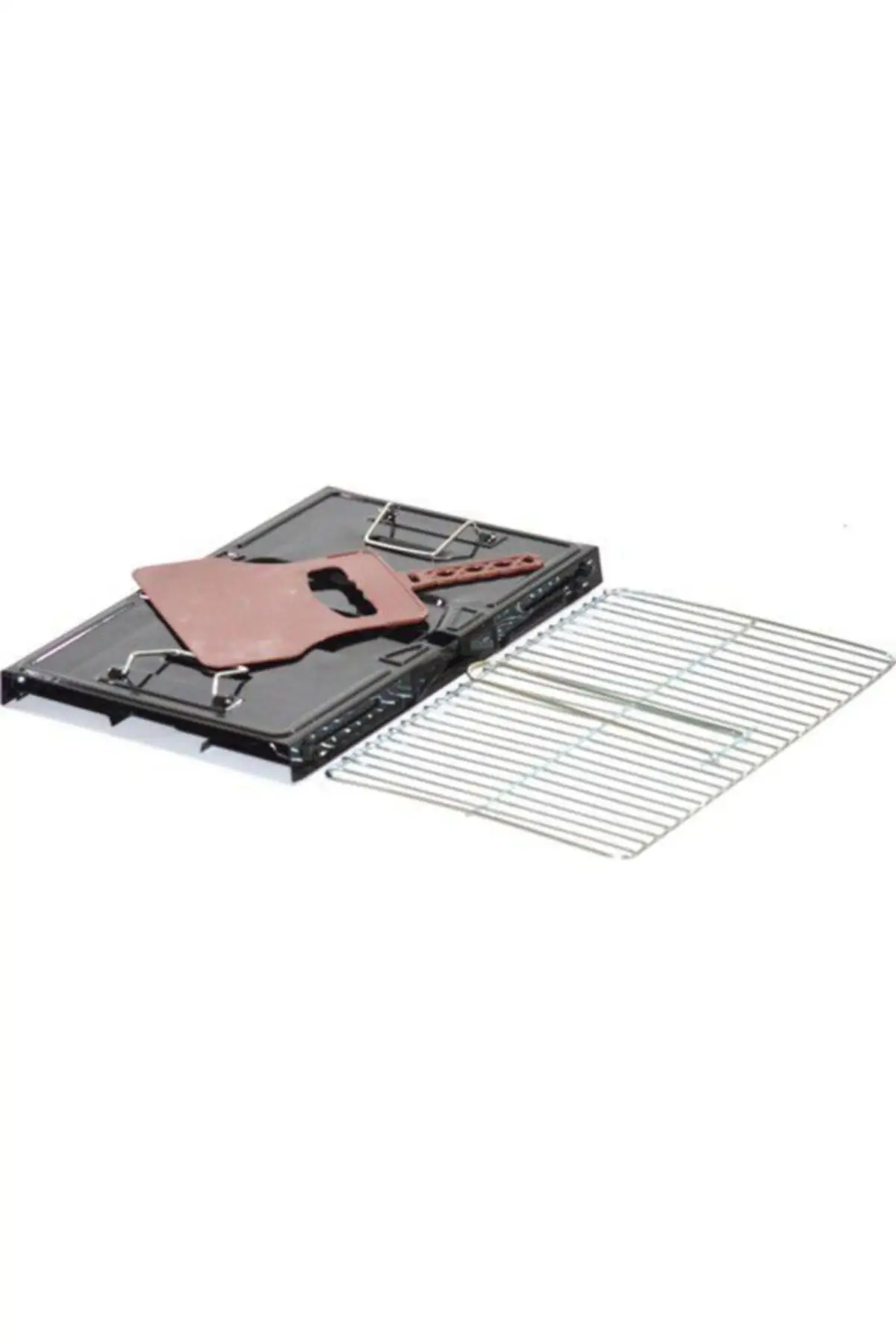 Folding Grill Ideal sizes picnic, terasınızda in your garden, 0,80mm stainless steel sheet. Heat resistant.