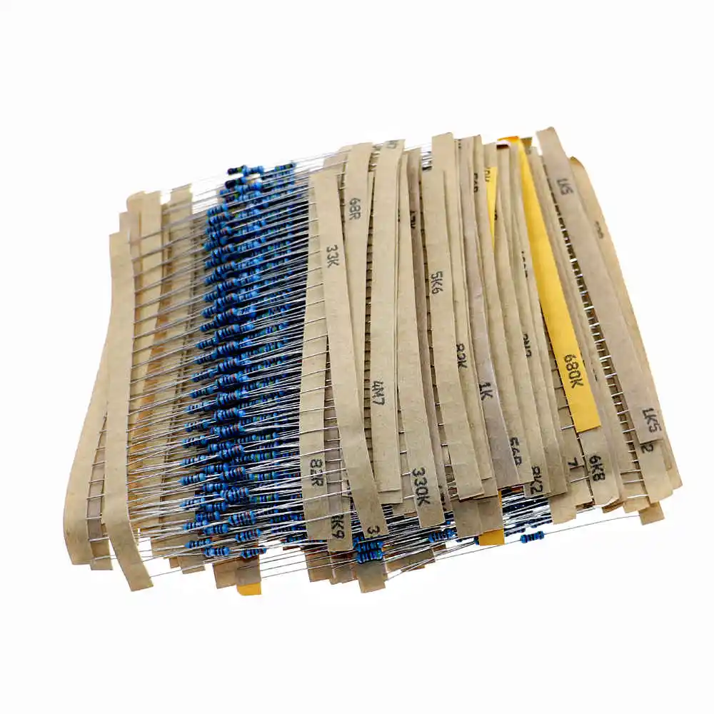 1460pcs/lot 73 Kinds x 20pcs 1R-1M Value 1% 1/4W Metal Film Resistor Assorted Kit set