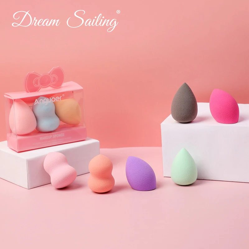 Make Up Tools 3pcs Sponge Professional Cosmetic Puff Cute Foundation Concealer Powder Beauty Sponge Puff Cosmetic Accessories