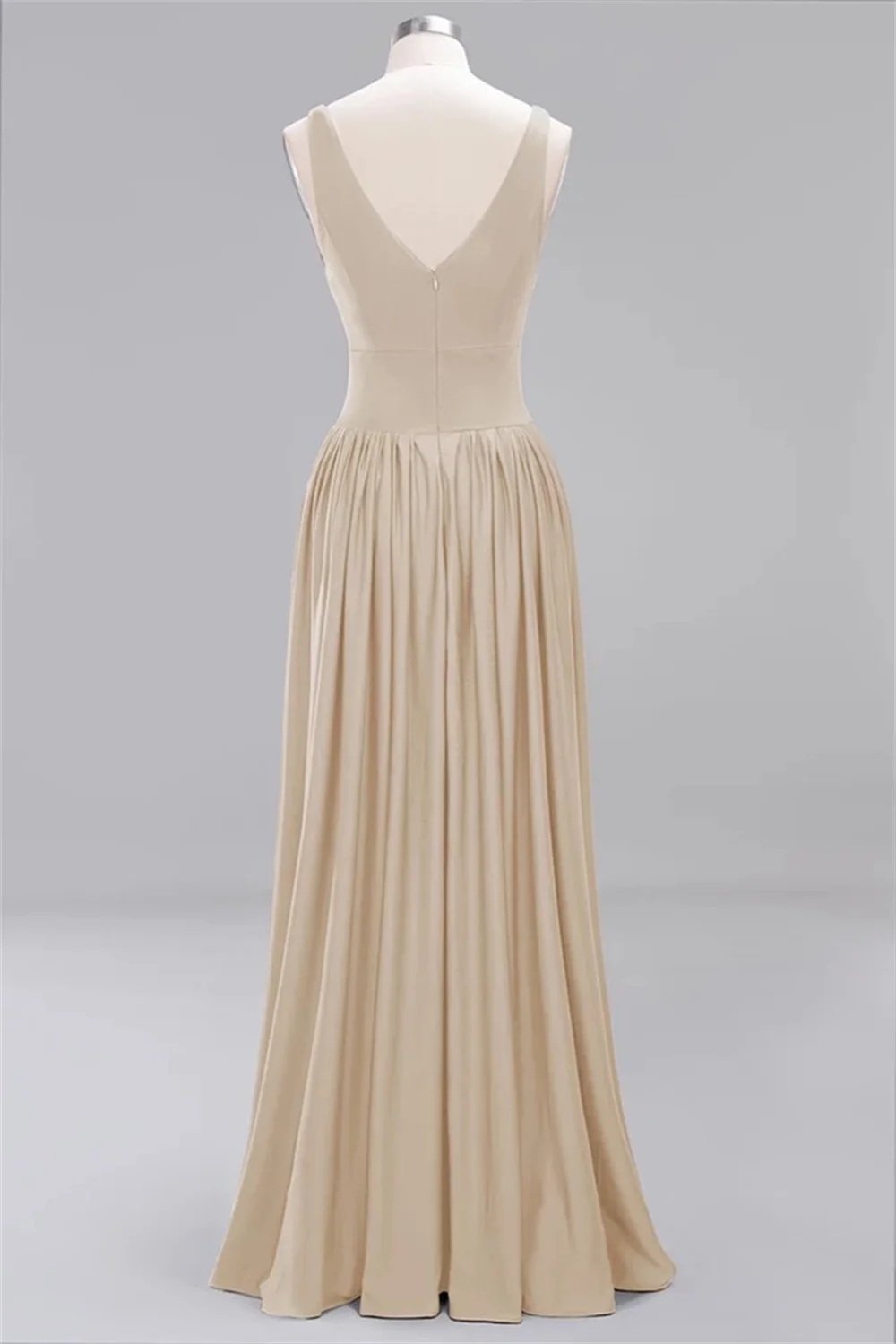 Robe de Demoiselle d\'Honneur en Tissu artificiel astique, Couleur Champagne, Bon Marché, Livraison en 24 Heures, 2024