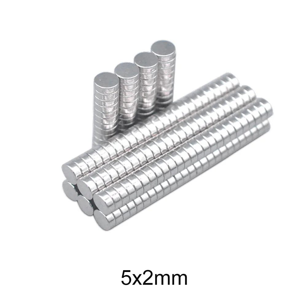 50~1500pcs 5x2 Disc Rare Earth Magnets 5x2mm Small Round Magnets 5mmx2mm Permanent Neodymium Magnets Super strong magnet 5*2