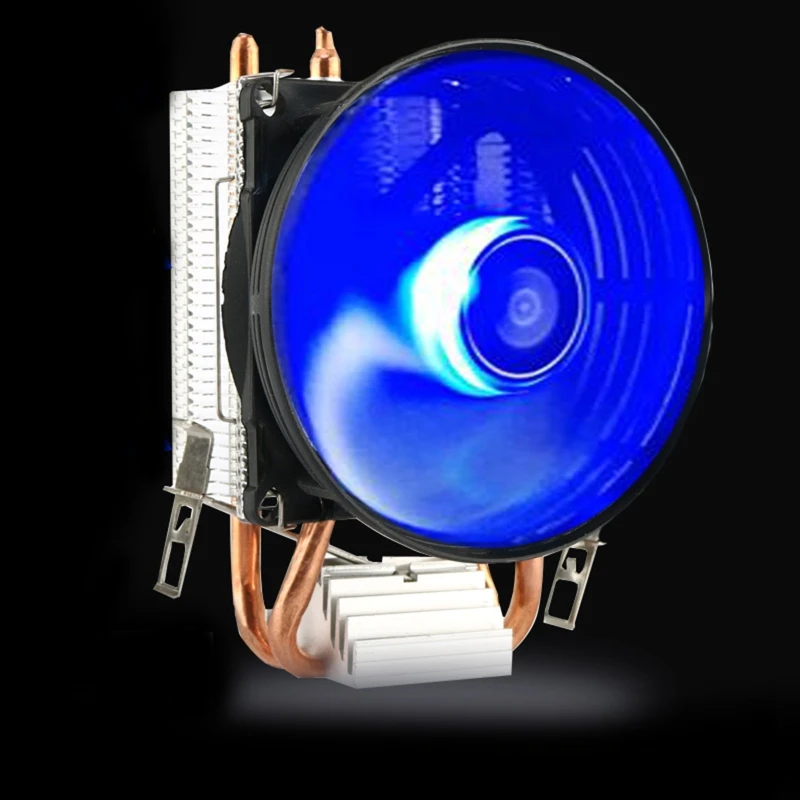 CPU Cooler Master 2 Pure Copper Heat-pipes Fan with Blue Light Freeze Tower Cooling System with PWM Fans