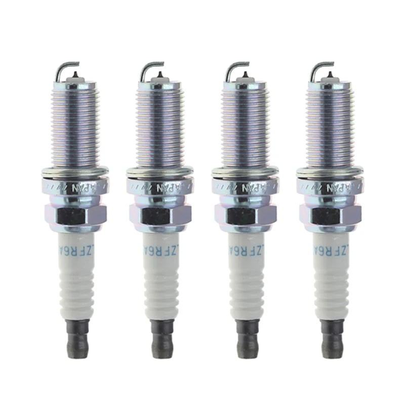 4pcs MN158596 LZFR6AI 3656 Spark Plug for Mitsubishi Lancer Outlander 2004-2006 Galant 2004-12 Eclipse 2006-12 2.4L