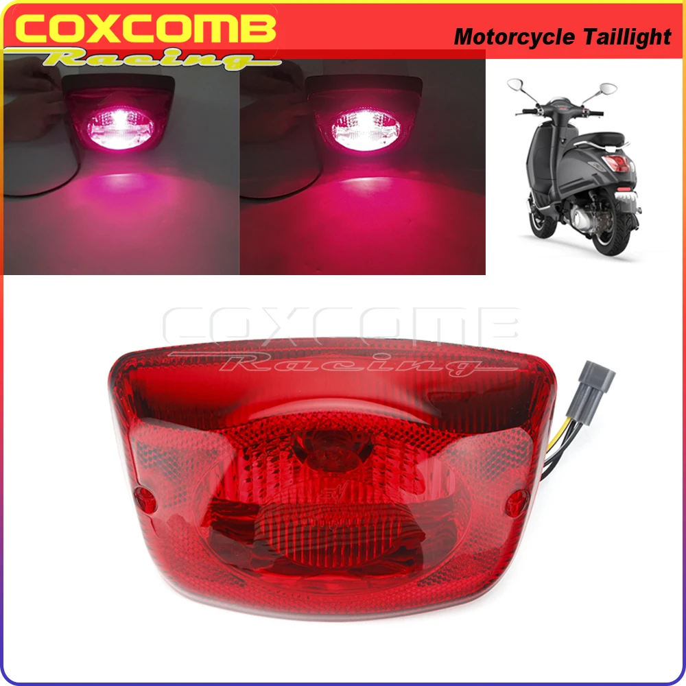 

Motorcycle Tail Light Rear Tail Light Brake Blinker For PIAGGIO 125 VESPA 150 VESPA 2005-2014