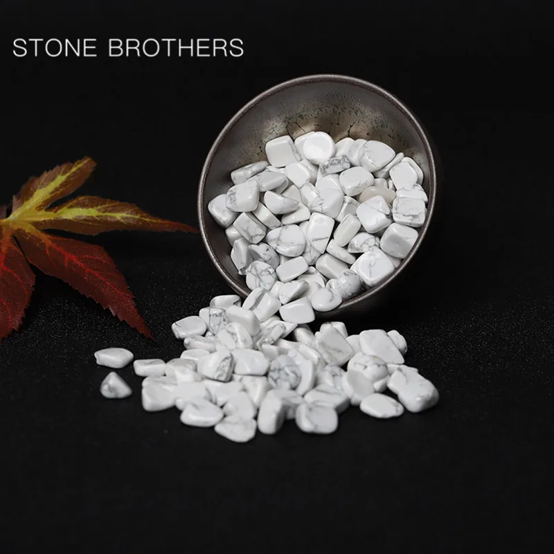 8-12mm Natural Stone Mineral Crystal White Turquoise Quartz Gravel Healing DIY material Aquarium Stone Home Decoration Crafts