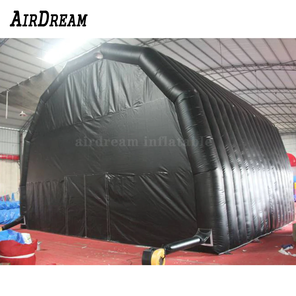 Free Shipping Customized size black Inflatable Roof Top Tent , Large Air Blown Inflatable Stage Cover for Event