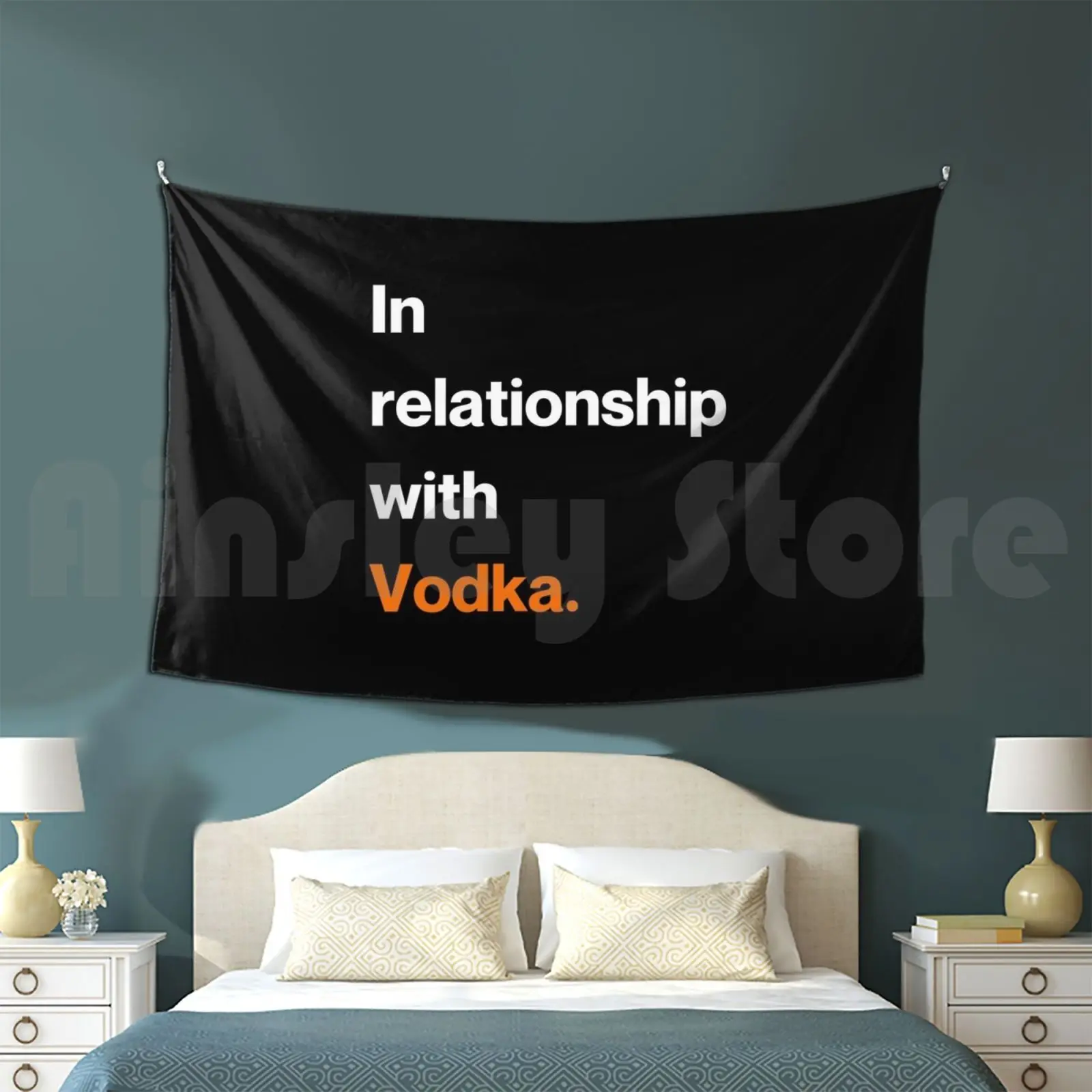 In Relationship With Vodka Tapestry Background Wall Hanging Expert Vodka Cocktail Distillation Drunk Beer Typsy