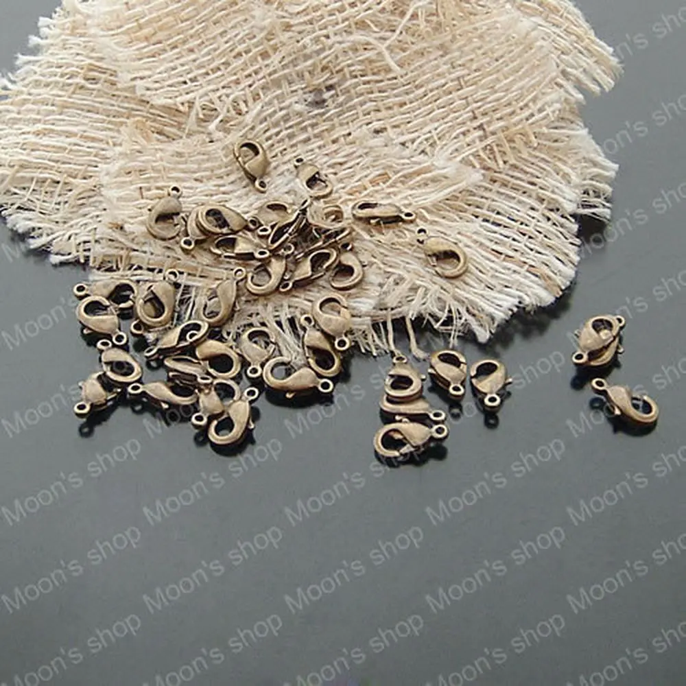 

Wholesale Copper Antique Bronze 9*5mm 901 Lobster claw clasp Diy Fashion Jewelry Findings Accessories 20 pieces (JM2856)