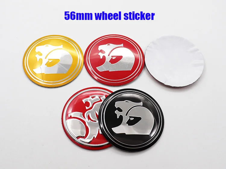 4pcs 56mm 60mm HSV logo car emblem Wheel Center Hub Cap auto Rim refit dust-proof badge covers sticker styling accessories