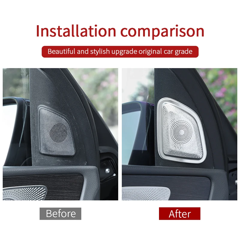 For 2020-2026 Mercedes GLE W167 V167 coupe cover front speaker trim 350 450 500e 350d new Mercedes GLS x167 interior accessories