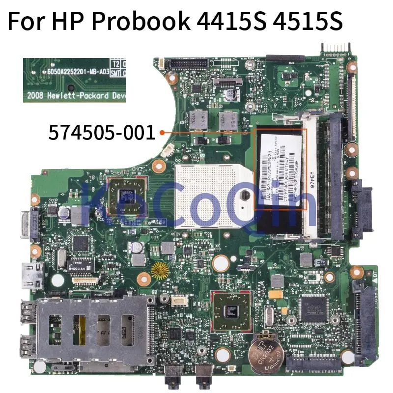 

574505-001 574505-601 For HP Probook 4415S 4515S Laptop Motherboard 6050A2252201-MB-A03 DDR2 Notebook Mainboard