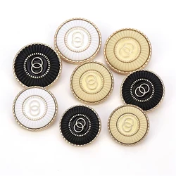 Classic Double Circle Fashion Sewing Buttons for Clothing Metal Jacket Buttons Sewing Material Sewing Accessories Blouse Buttons