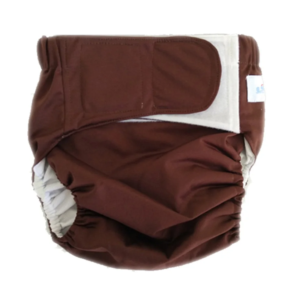 Couche en tissu lavable réutilisable pour adulte, ajustable et Ultra absorbante, pour Incontinence, jetable