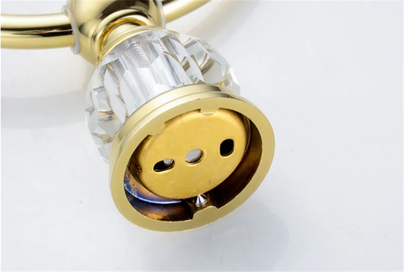 Bad Fitting Handtuch Rack Messing Handtuch Ring Gold Farbe Poliert Bad Zubehör