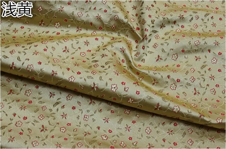 75x50cm floral style damask silk satin brocade jacquard fabric costume upholstery furniture curtain clothing material