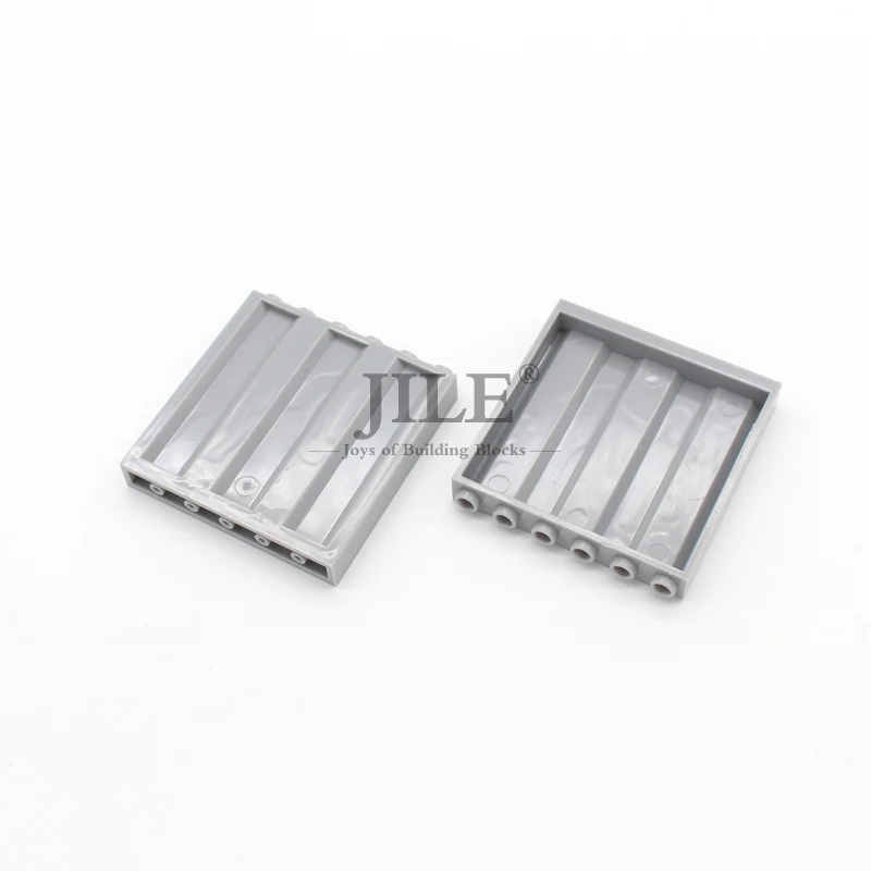 Building Blocks Moc Military Enclosing Wall Steel Plate 1x6x5 Corrugated 23405 Fence DIY Bricks Compatible with Assembles Parts