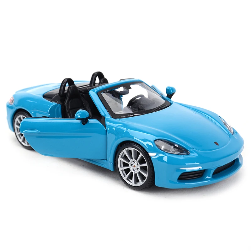 Bburago 1:24 Porsche 718 Boxster Sport Auto Statische Gegoten Voertuigen Collectible Model Auto Speelgoed