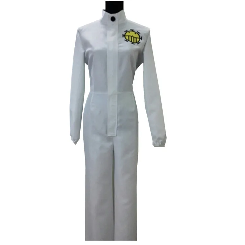 One Piece Strong World TrafalgarLaw White Uniform Anime Cosplay Costume