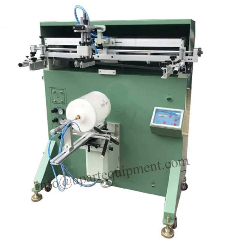 Automatic Oval Silk Screen Printing Machine Plastic Cover Screen Printer Price