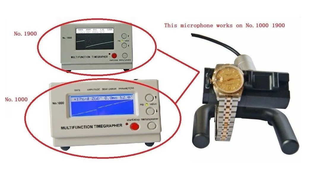 Microphone FOR NO.1000 1900 Multifunction Timegrapher Watch Timing Machine