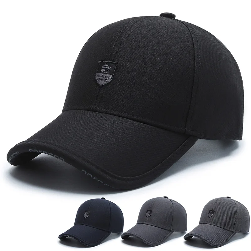 Men Fashion Wild Sunshade Sun Protection Black Baseball Cap For Winter Women Sport Cotton Warm Hats Male Kpop Bone Unisex C35