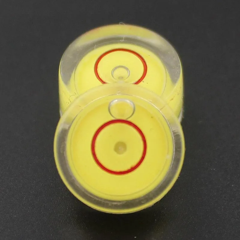 Imagem -04 - Plástico Circular Redondo Nível de Bolha Universal Bullseye Instrumento de Medição de Nível de Espírito Diâmetro 12 mm Altura mm 50 Peças de
