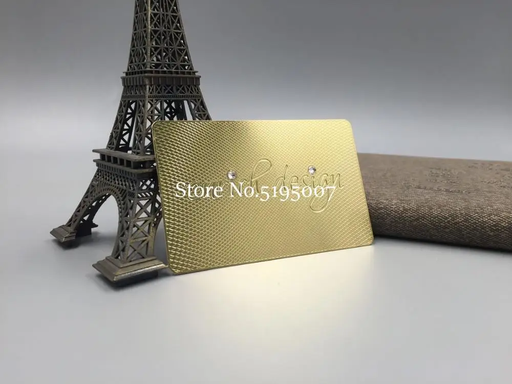 Printing credit card diamond business card custom metal VIP card