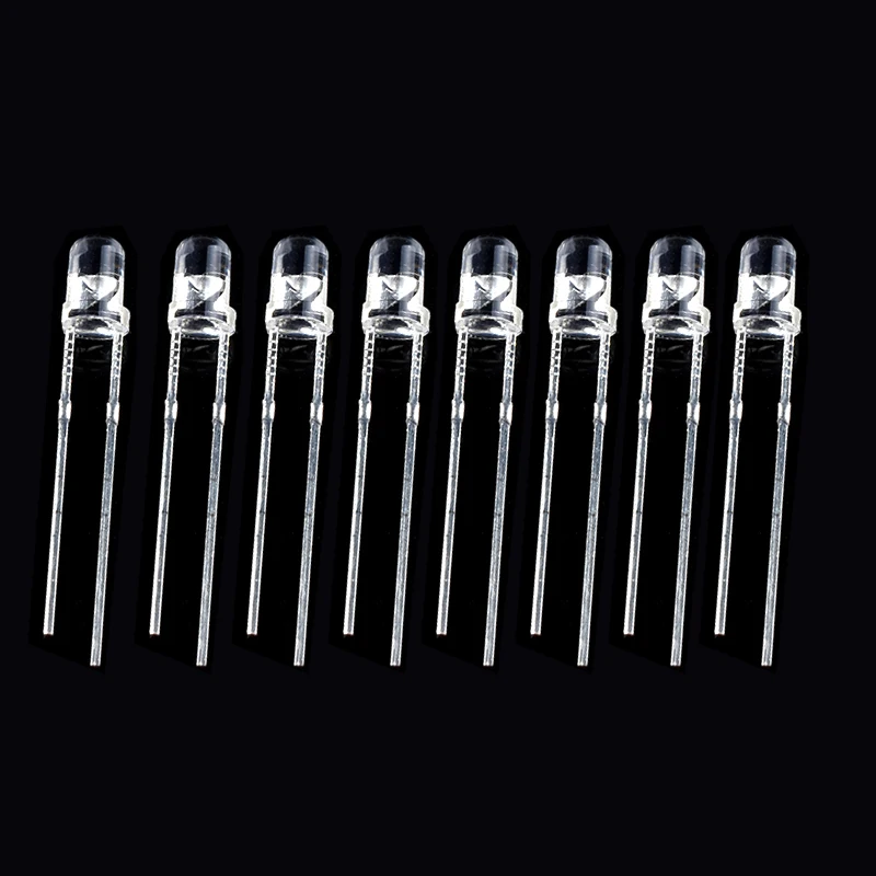 3MM LED Diode Light DIY Assorted Kit , Lamp Emitting Diode Led Light Electronic Components red orange yellow green blue white