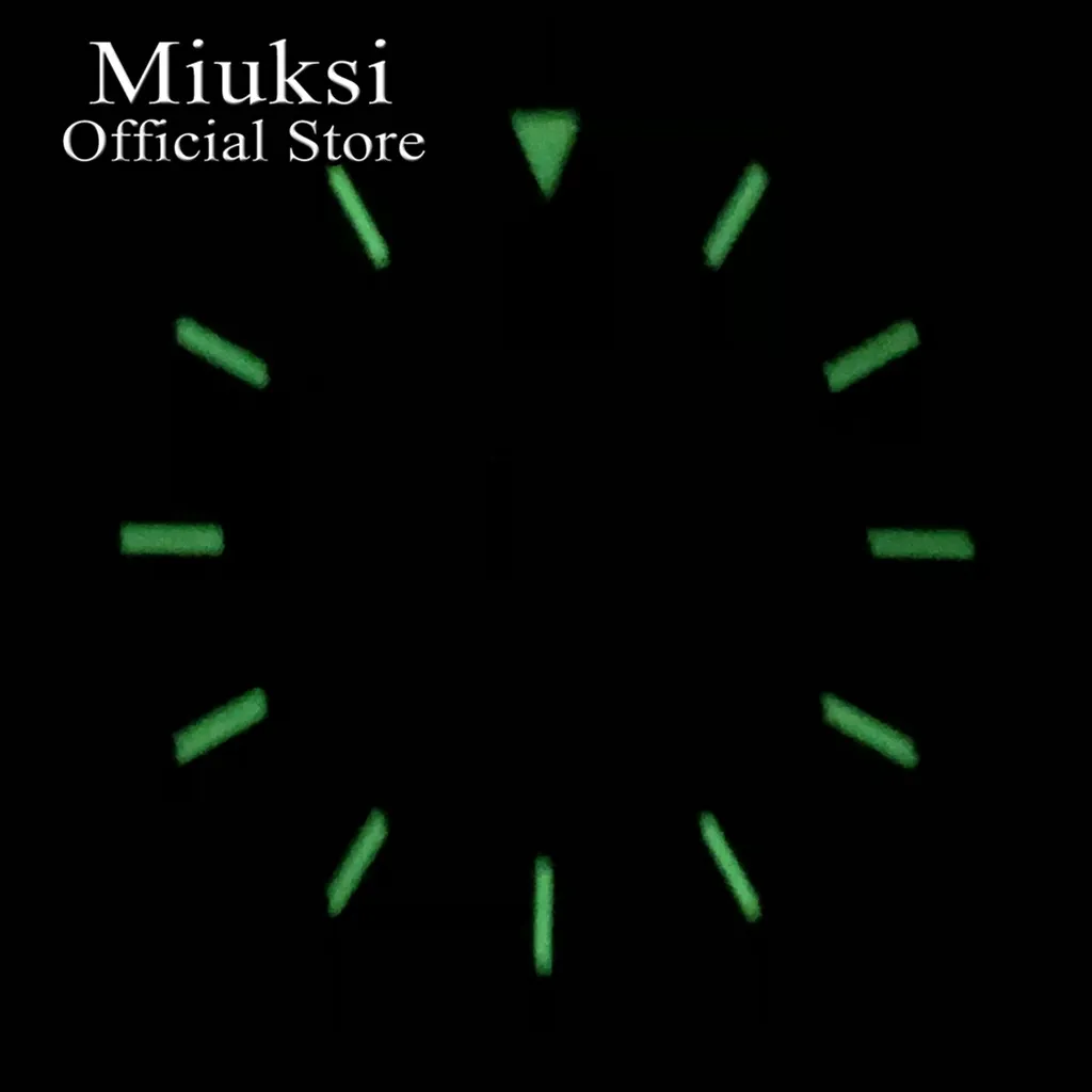 Miuksi 29.2mm black silver blue green orange yellow red dial luminous fit NH35 NH36 ETA 2824 2836 Miyota 8205 8215 821A movement