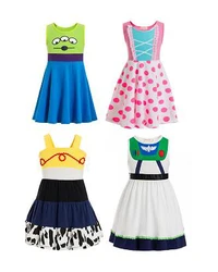 infant dress girls clothes winter girls lace dress elsa gown dress bo peep jessie buzz Woody Cowgirl Jessie Buzz lightyear Alien